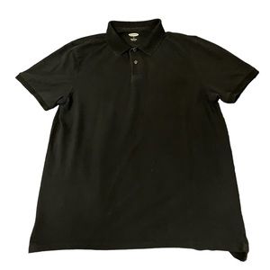 OLD NAVY MENS LARGE POLO BLACK